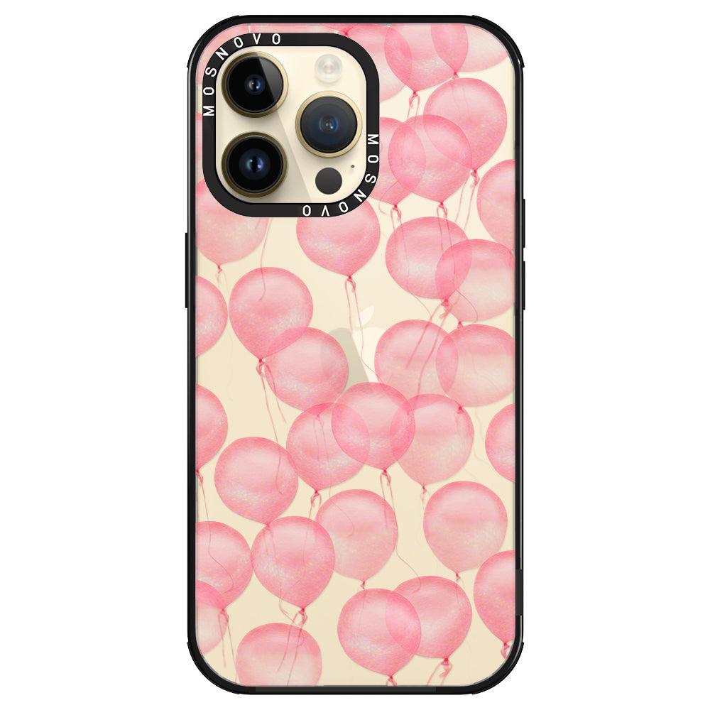 Pink Ballons Phone Case - iPhone 14 Pro Max Case - MOSNOVO