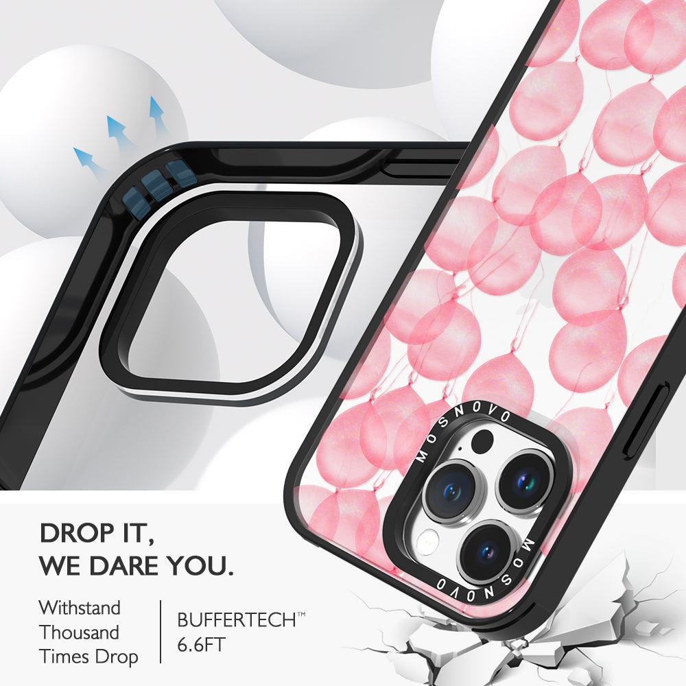 Pink Ballons Phone Case - iPhone 14 Pro Max Case - MOSNOVO