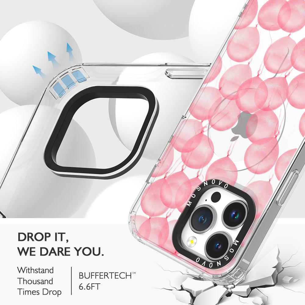 Pink Ballons Phone Case - iPhone 14 Pro Max Case - MOSNOVO