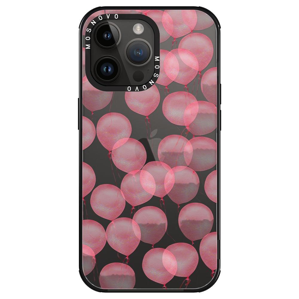 Pink Ballons Phone Case - iPhone 14 Pro Max Case - MOSNOVO