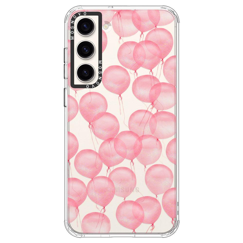 Pink Ballons Phone Case - Samsung Galaxy S23 Case - MOSNOVO