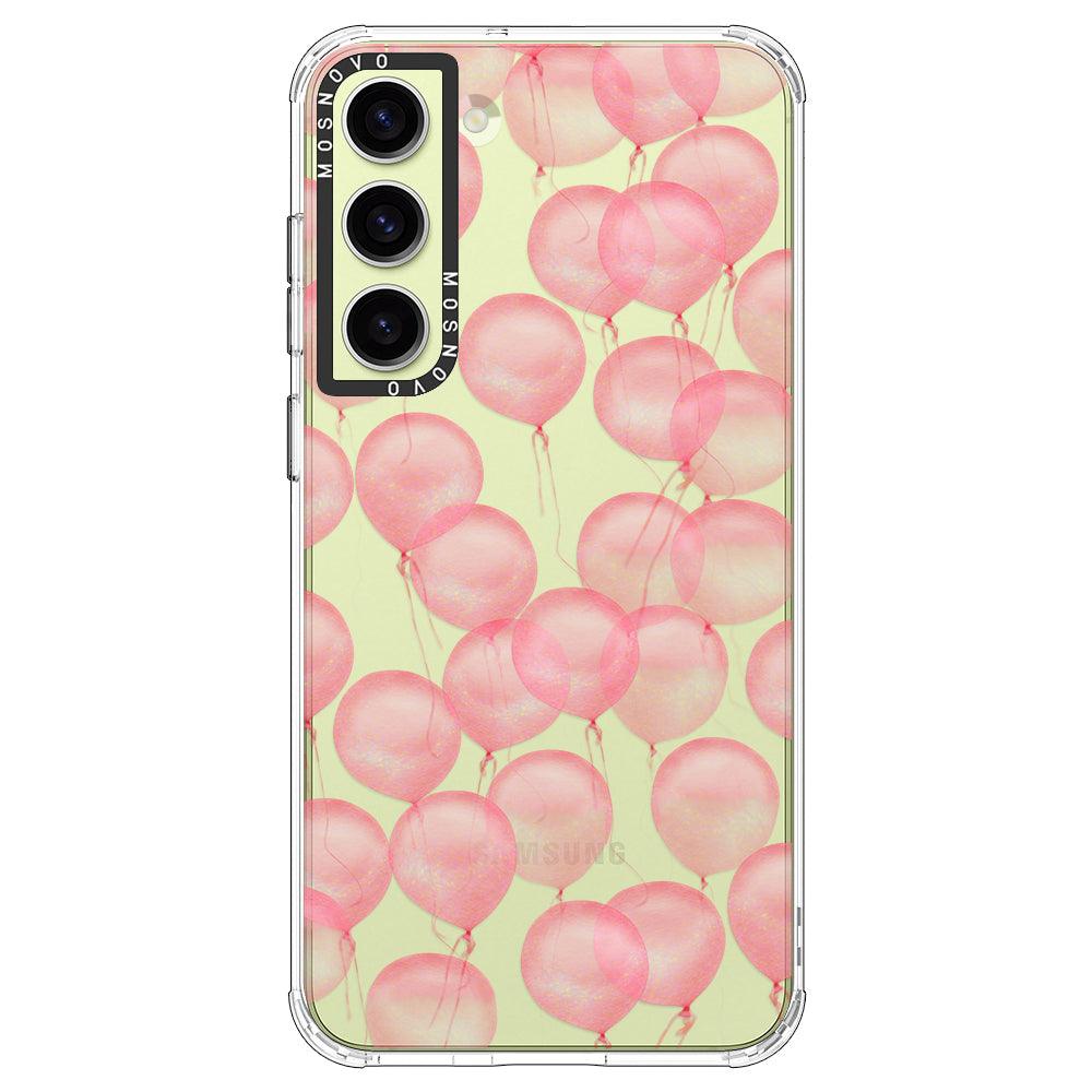 Pink Ballons Phone Case - Samsung Galaxy S23 Case - MOSNOVO