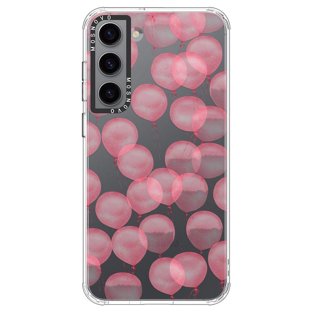 Pink Ballons Phone Case - Samsung Galaxy S23 Case - MOSNOVO