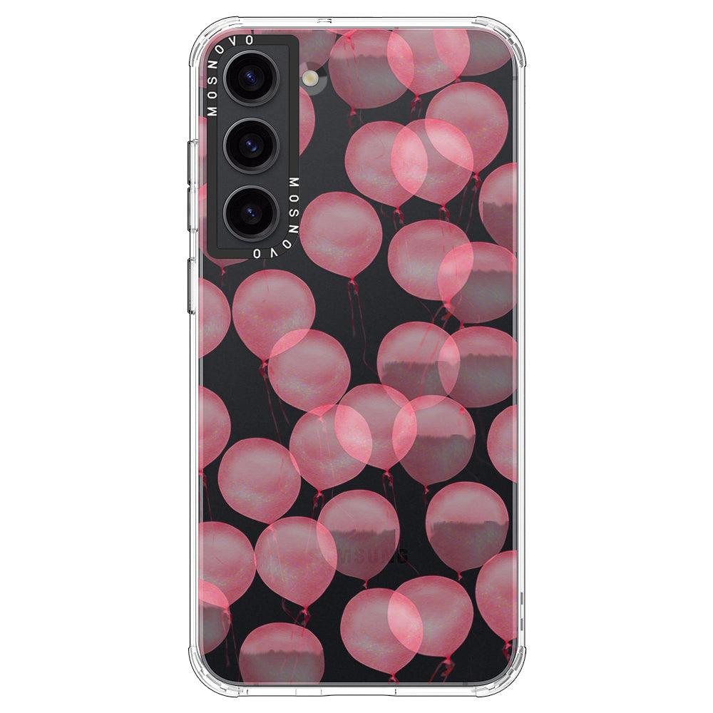 Pink Ballons Phone Case - Samsung Galaxy S23 Case - MOSNOVO