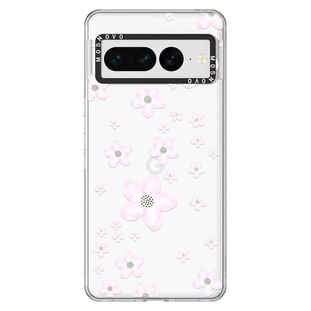 Pink Cherry Blossom Phone Case - Google Pixel 7 Pro Case - MOSNOVO