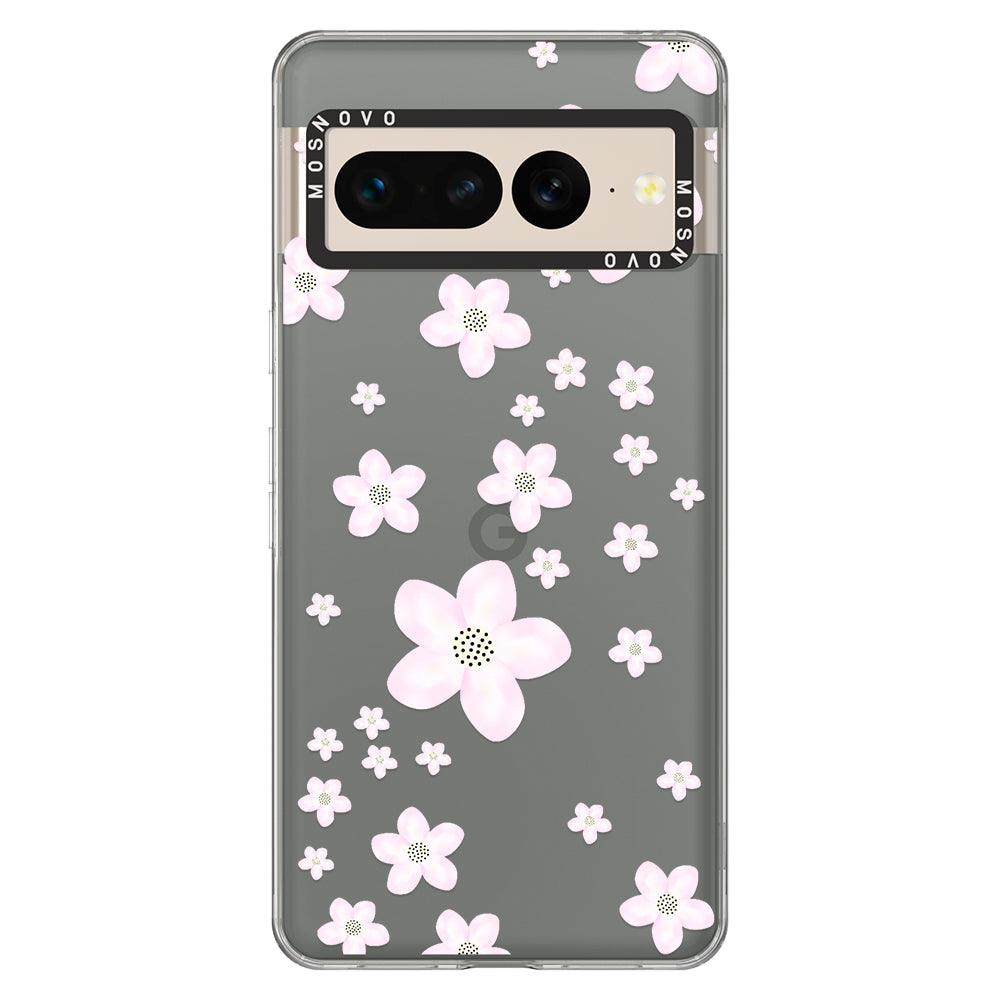 Pink Cherry Blossom Phone Case - Google Pixel 7 Pro Case - MOSNOVO