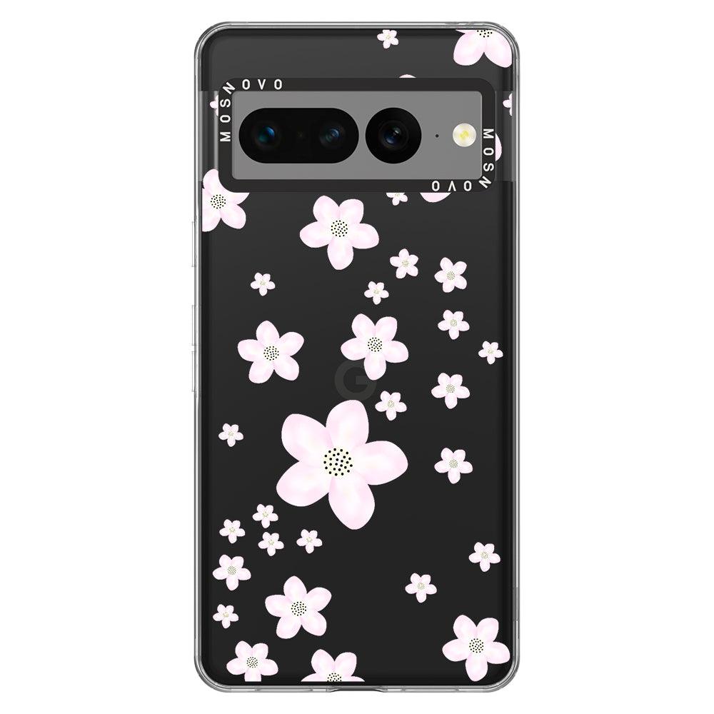 Pink Cherry Blossom Phone Case - Google Pixel 7 Pro Case - MOSNOVO