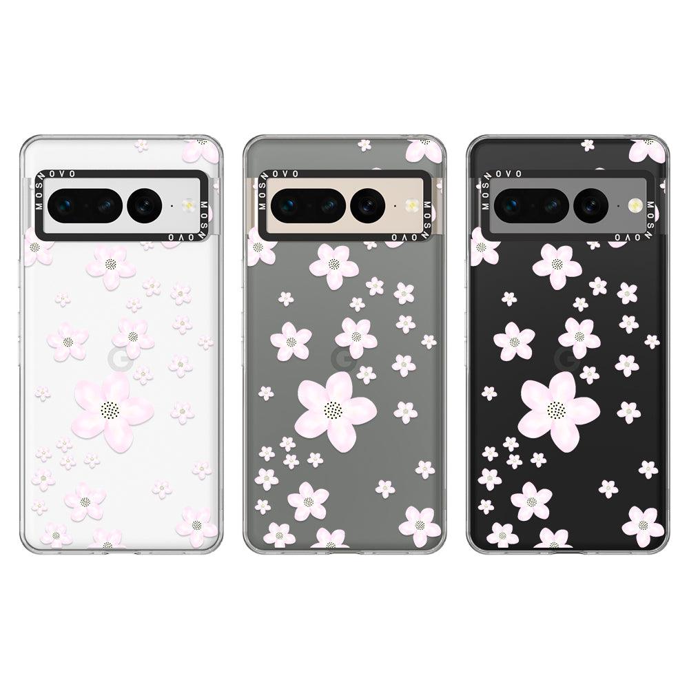 Pink Cherry Blossom Phone Case - Google Pixel 7 Pro Case - MOSNOVO