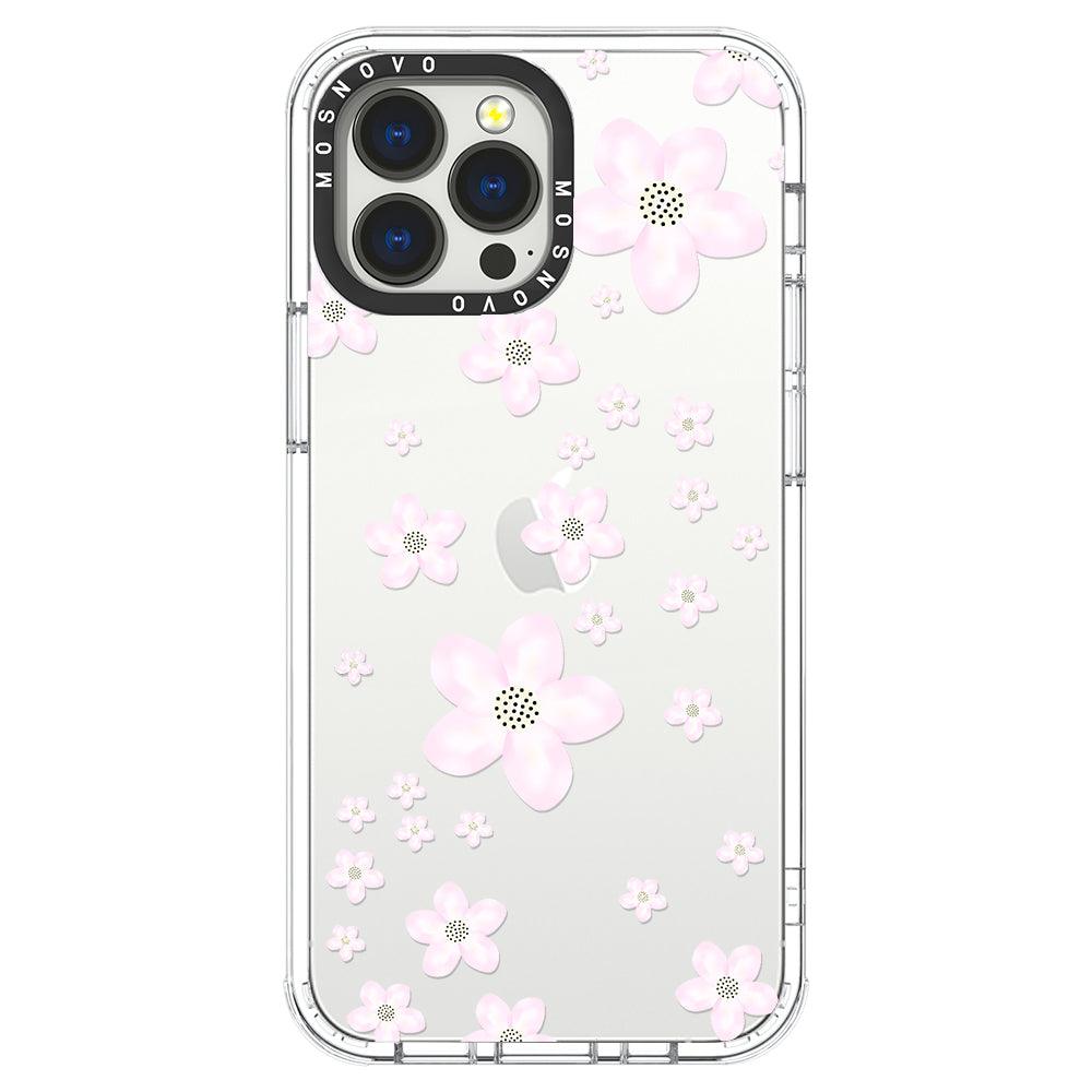 Pink Cherry Blossom Phone Case - iPhone 13 Pro Max Case - MOSNOVO