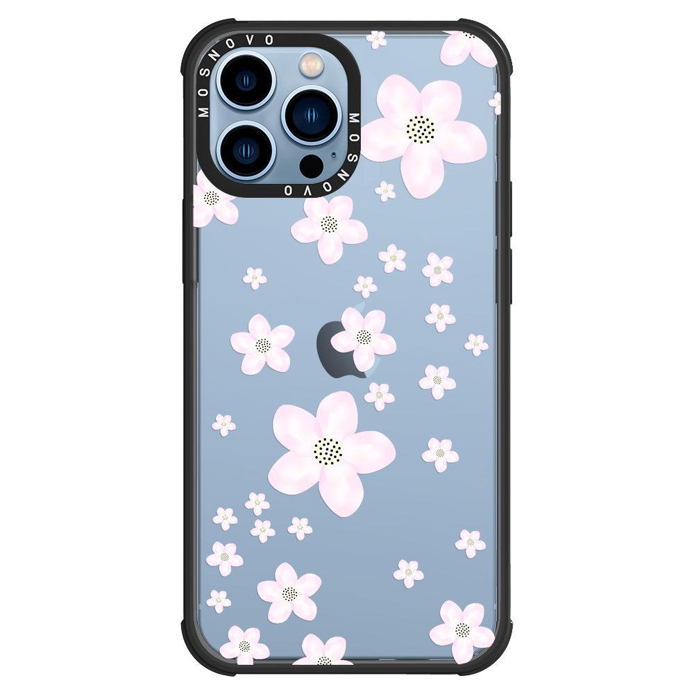 Pink Cherry Blossom Phone Case - iPhone 13 Pro Max Case - MOSNOVO