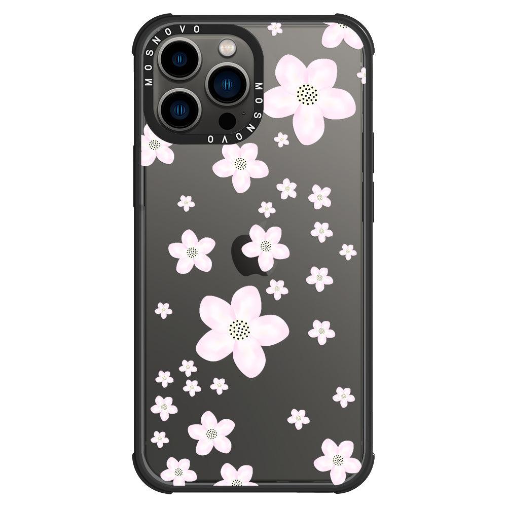 Pink Cherry Blossom Phone Case - iPhone 13 Pro Max Case - MOSNOVO