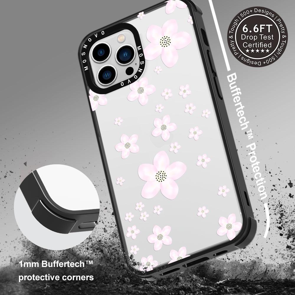 Pink Cherry Blossom Phone Case - iPhone 13 Pro Max Case - MOSNOVO