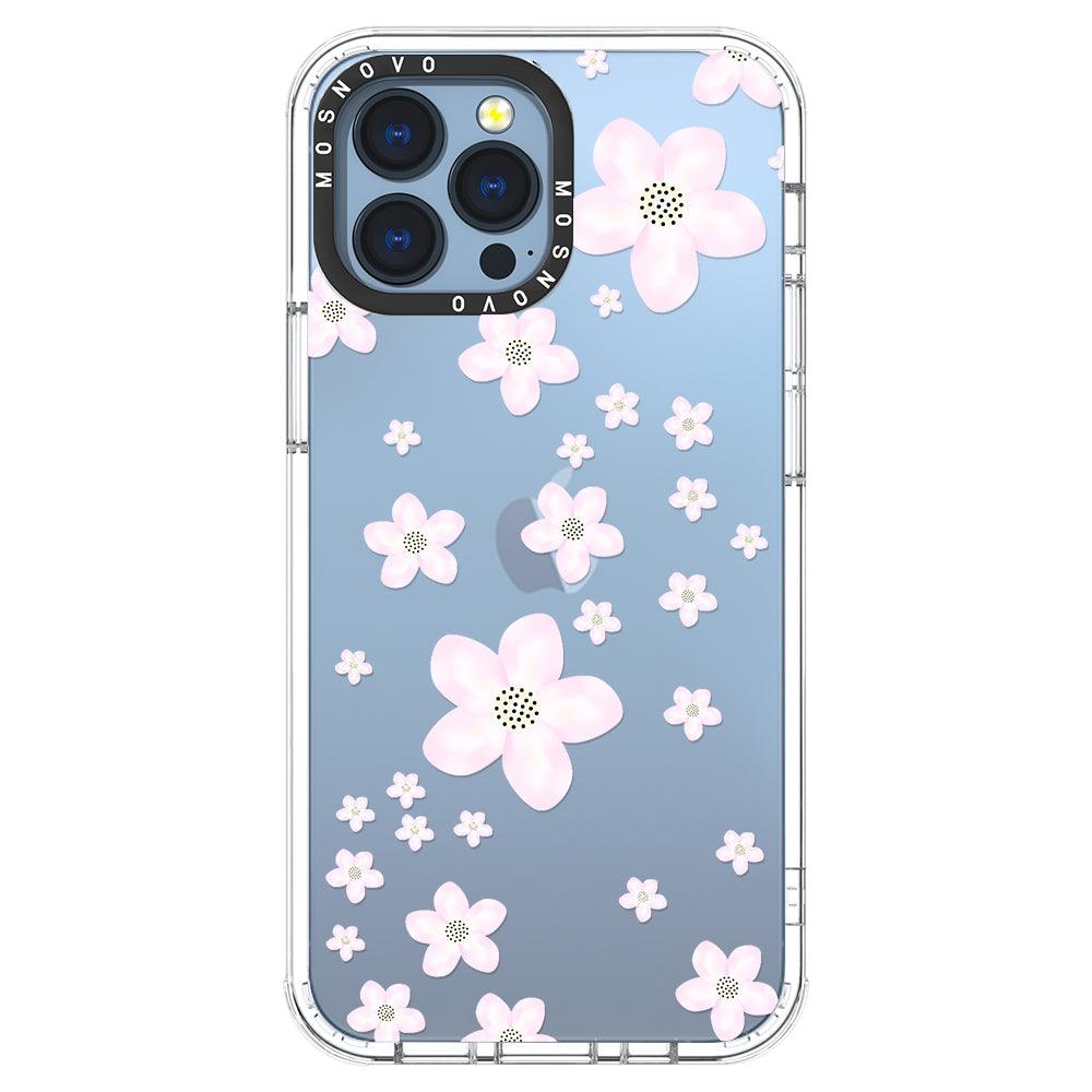 Pink Cherry Blossom Phone Case - iPhone 13 Pro Max Case - MOSNOVO