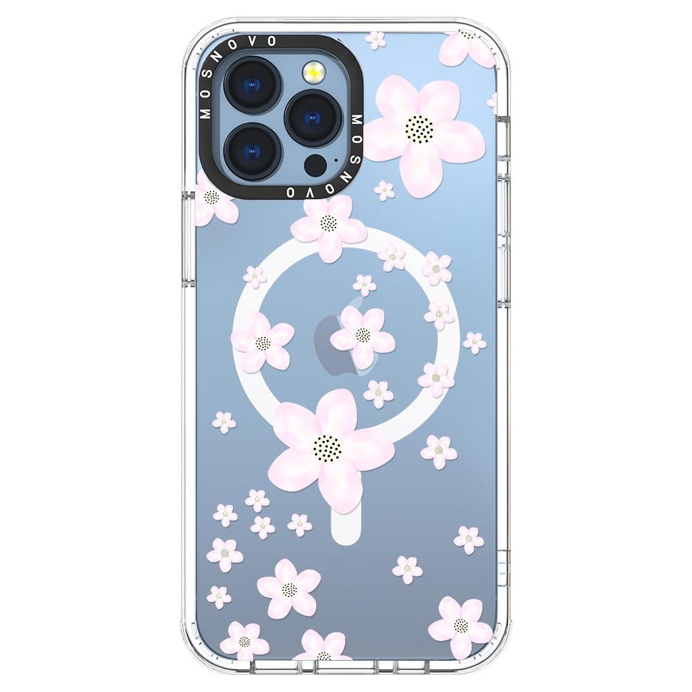 Pink Cherry Blossom Phone Case - iPhone 13 Pro Max Case - MOSNOVO