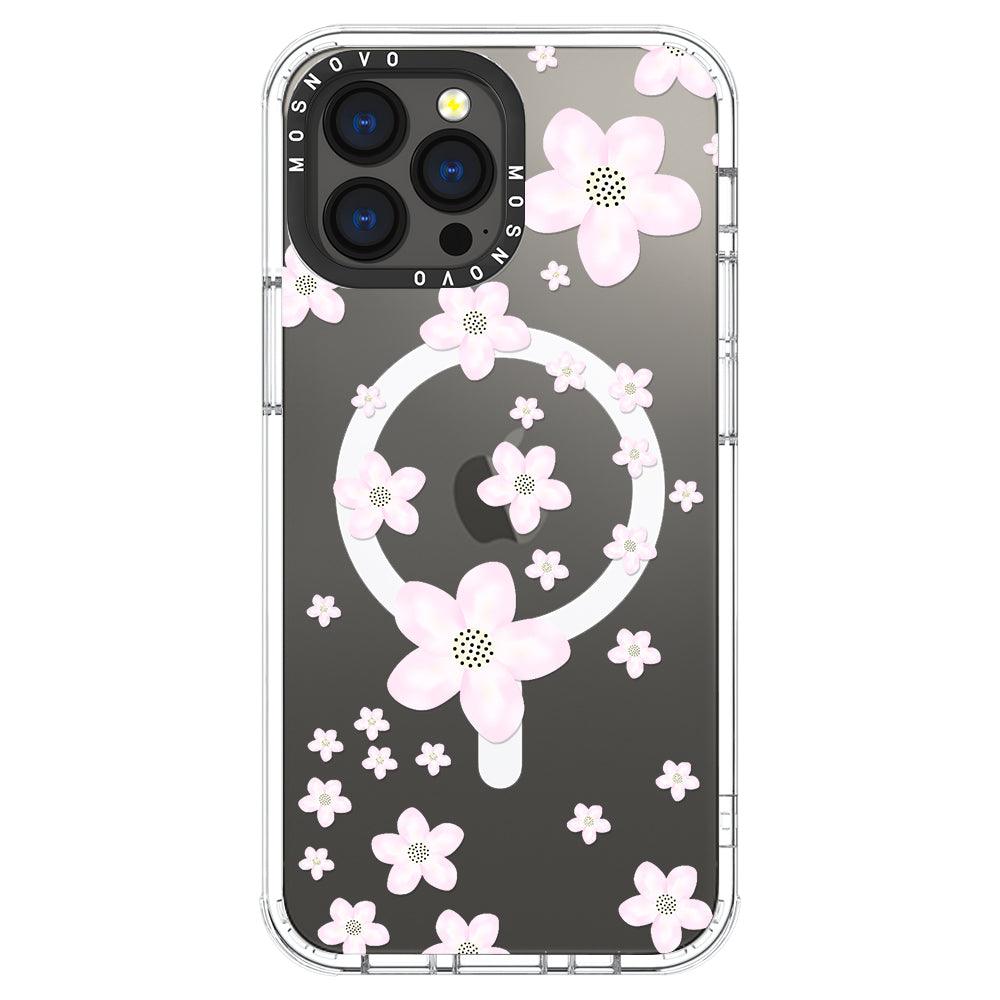 Pink Cherry Blossom Phone Case - iPhone 13 Pro Max Case - MOSNOVO