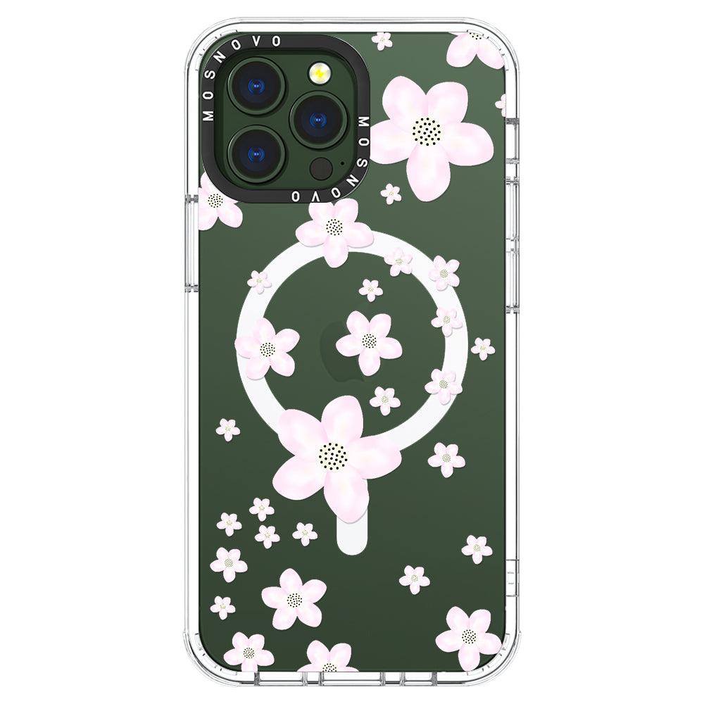 Pink Cherry Blossom Phone Case - iPhone 13 Pro Max Case - MOSNOVO