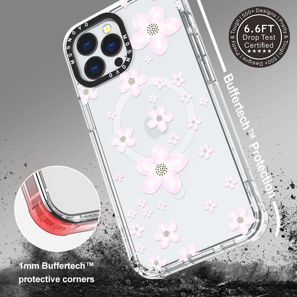 Pink Cherry Blossom Phone Case - iPhone 13 Pro Max Case - MOSNOVO