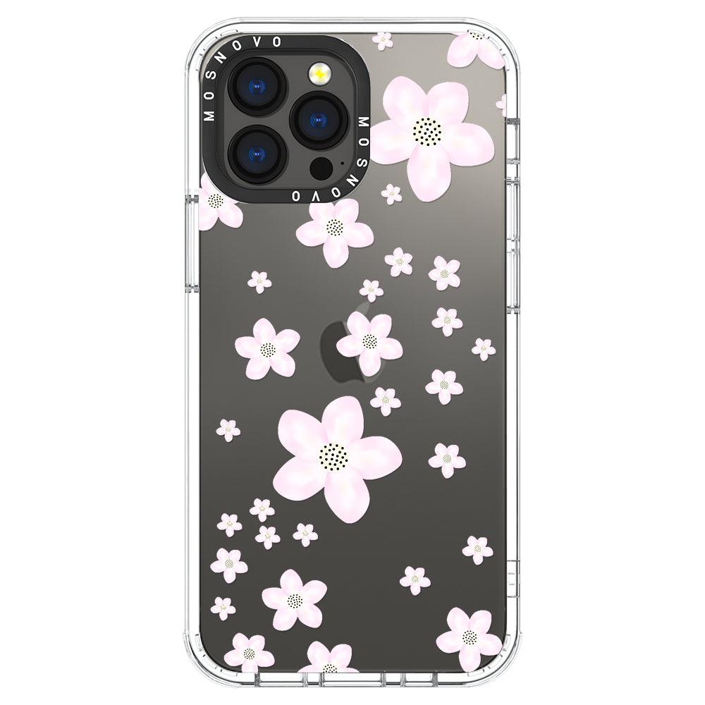 Pink Cherry Blossom Phone Case - iPhone 13 Pro Max Case - MOSNOVO