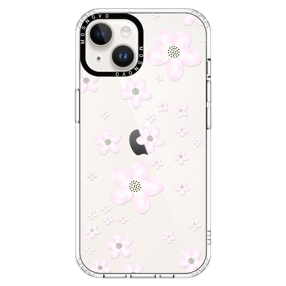 Pink Cherry Blossom Phone Case - iPhone 14 Plus Case - MOSNOVO