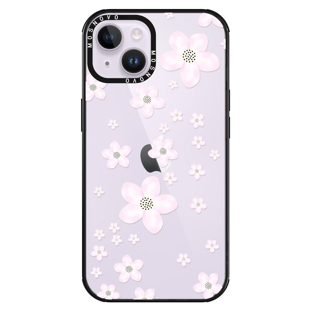 Pink Cherry Blossom Phone Case - iPhone 14 Plus Case - MOSNOVO