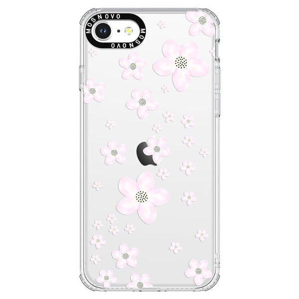 Pink Cherry Blossom Phone Case iPhone SE 2020 Case MOSNOVO