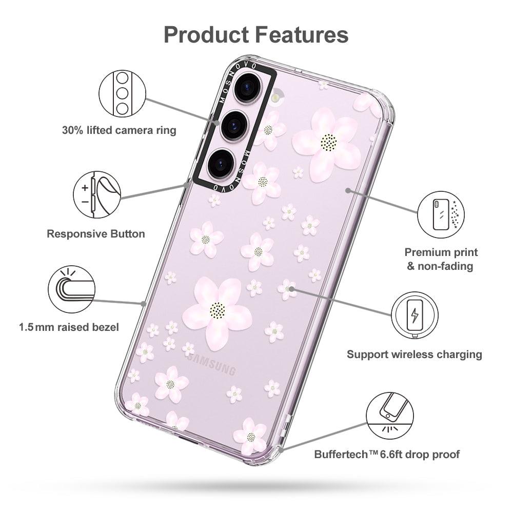 Pink Cherry Blossoms Phone Case - Samsung Galaxy S23 Case - MOSNOVO