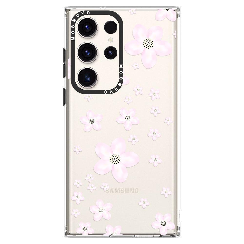 Pink Cherry Blossoms Phone Case - Samsung Galaxy S23 Ultra Case - MOSNOVO