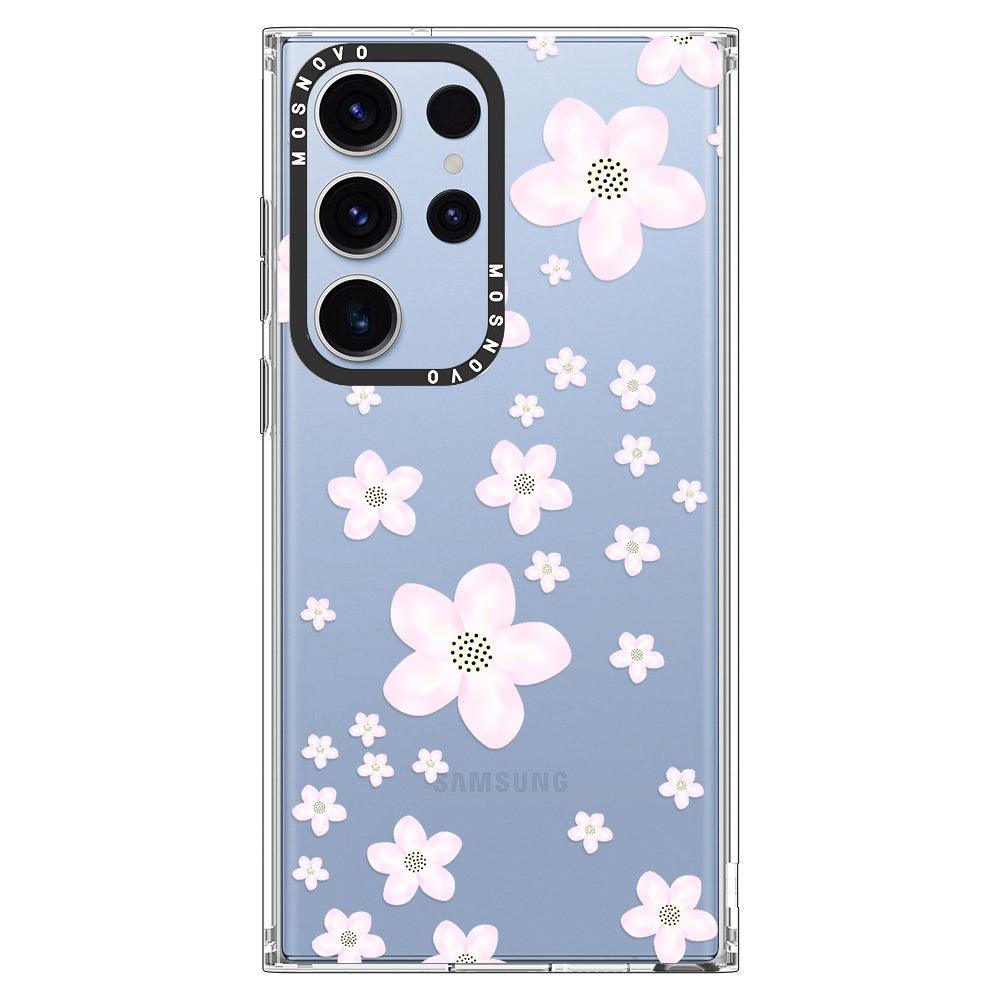 Pink Cherry Blossoms Phone Case - Samsung Galaxy S23 Ultra Case - MOSNOVO