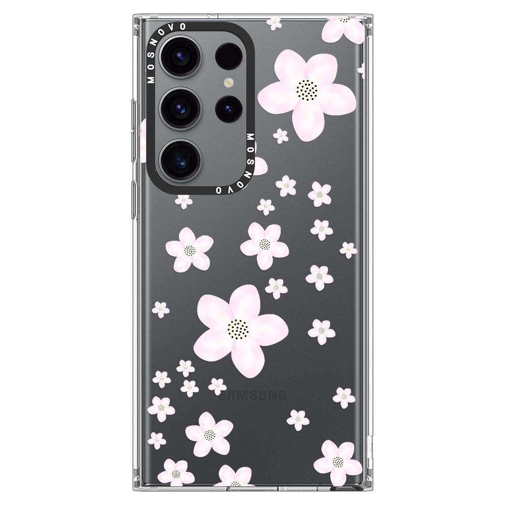 Pink Cherry Blossoms Phone Case - Samsung Galaxy S23 Ultra Case - MOSNOVO