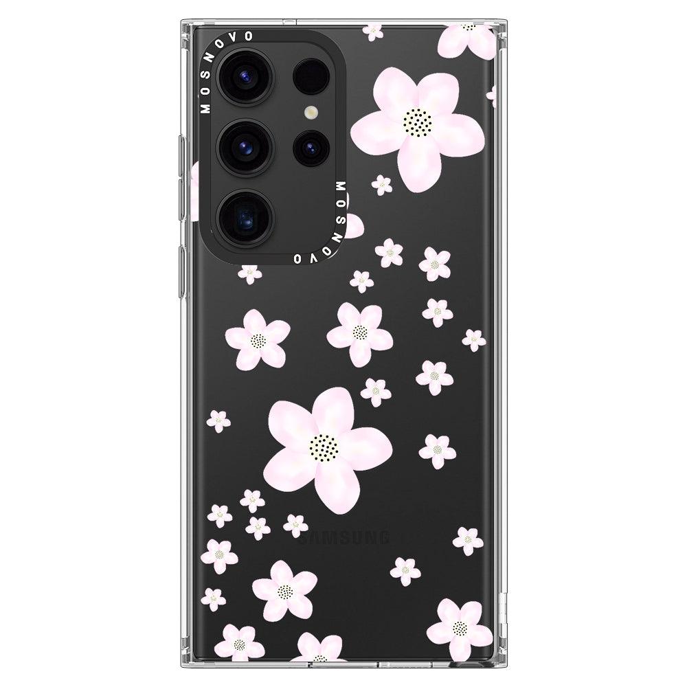 Pink Cherry Blossoms Phone Case - Samsung Galaxy S23 Ultra Case - MOSNOVO