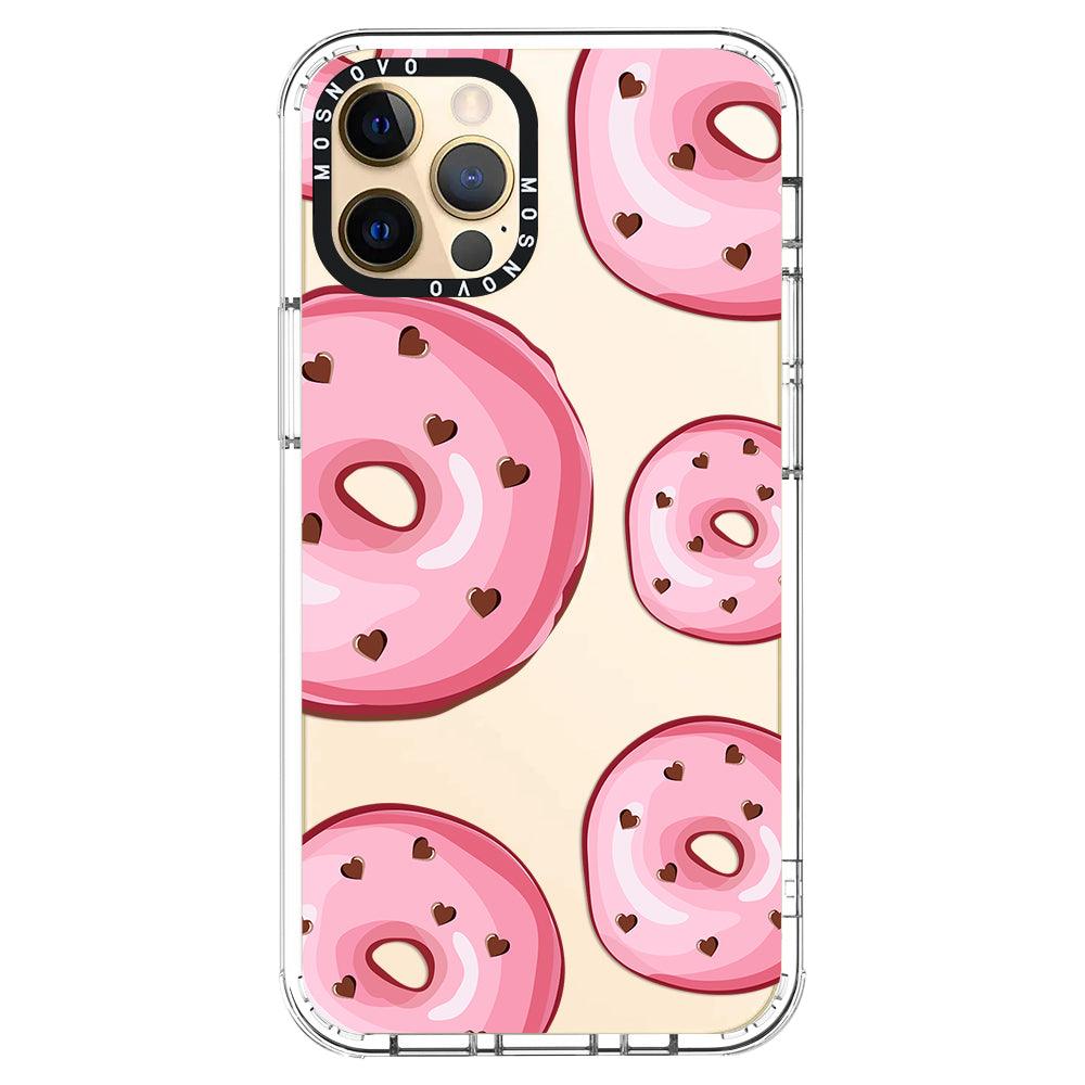 Pink Donuts Phone Case - iPhone 12 Pro Case - MOSNOVO