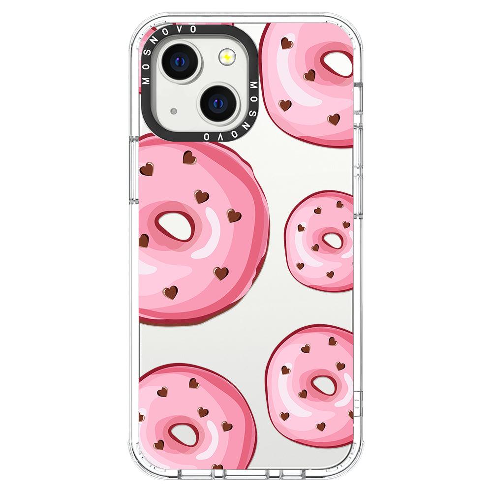 Pink Donuts Phone Case - iPhone 13 Mini Case - MOSNOVO