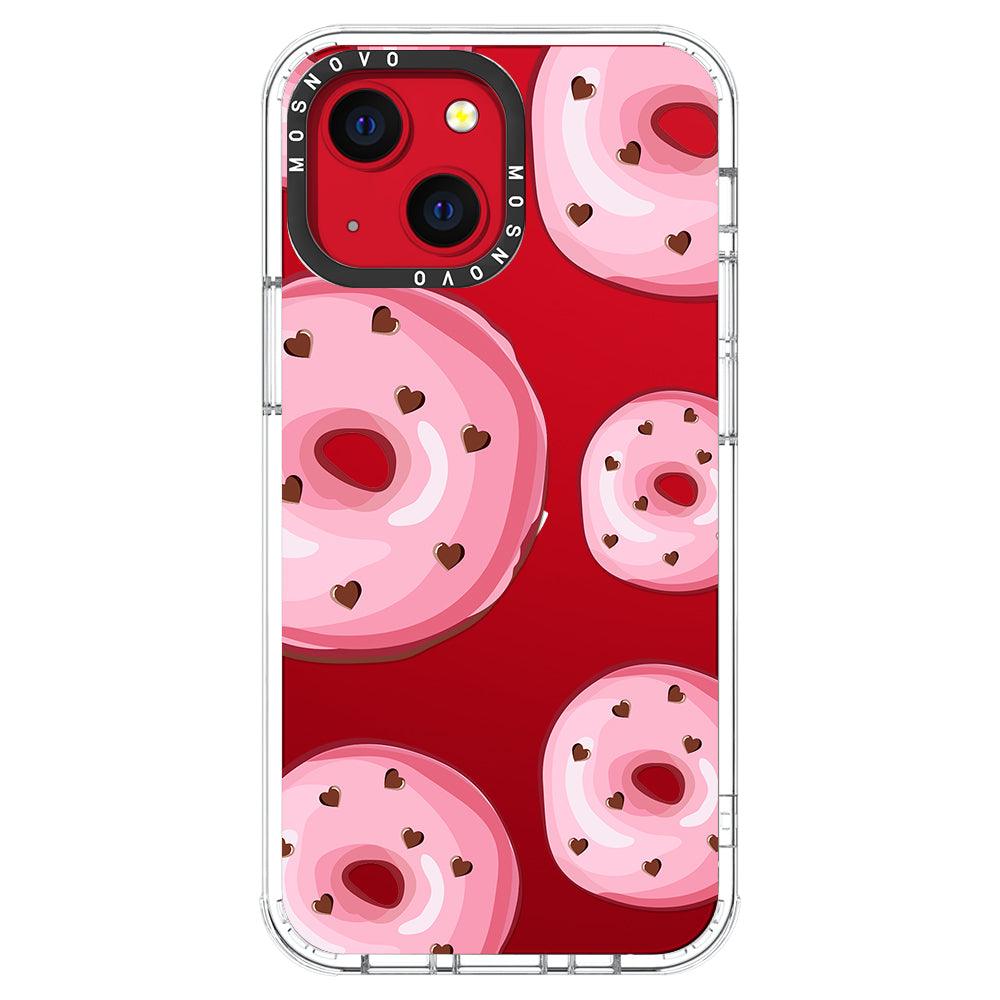 Pink Donuts Phone Case - iPhone 13 Mini Case - MOSNOVO