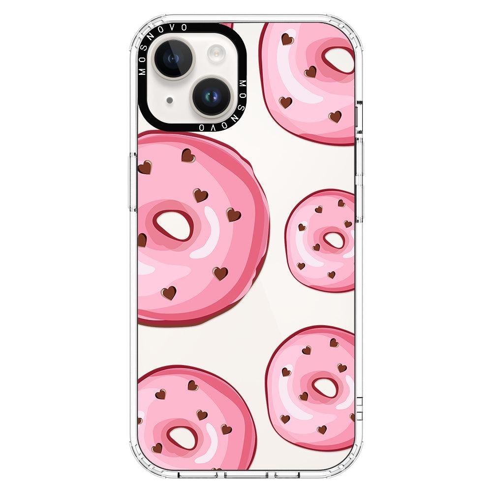 Pink Donuts Phone Case - iPhone 14 Plus Case - MOSNOVO