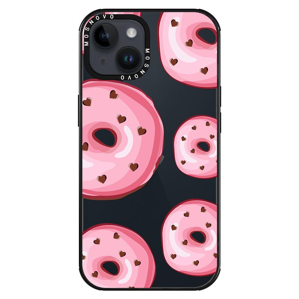 Pink Donuts Phone Case - iPhone 14 Plus Case - MOSNOVO