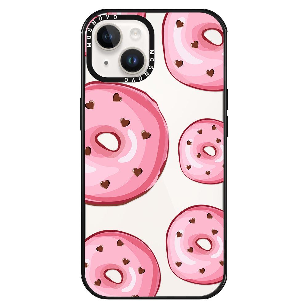 Pink Donuts Phone Case - iPhone 14 Plus Case - MOSNOVO