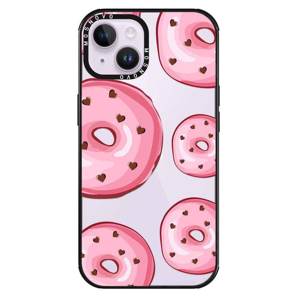 Pink Donuts Phone Case - iPhone 14 Plus Case - MOSNOVO