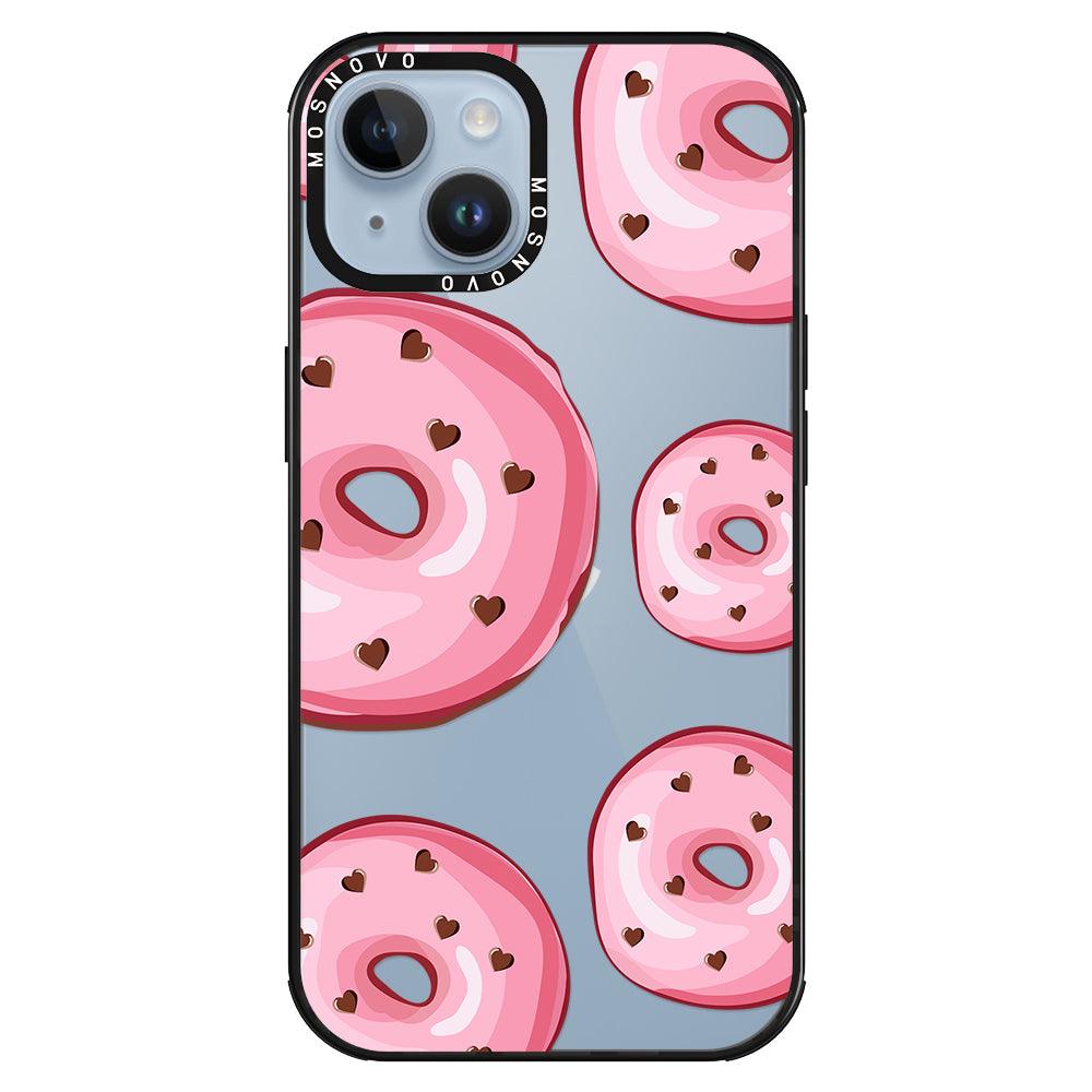 Pink Donuts Phone Case - iPhone 14 Plus Case - MOSNOVO