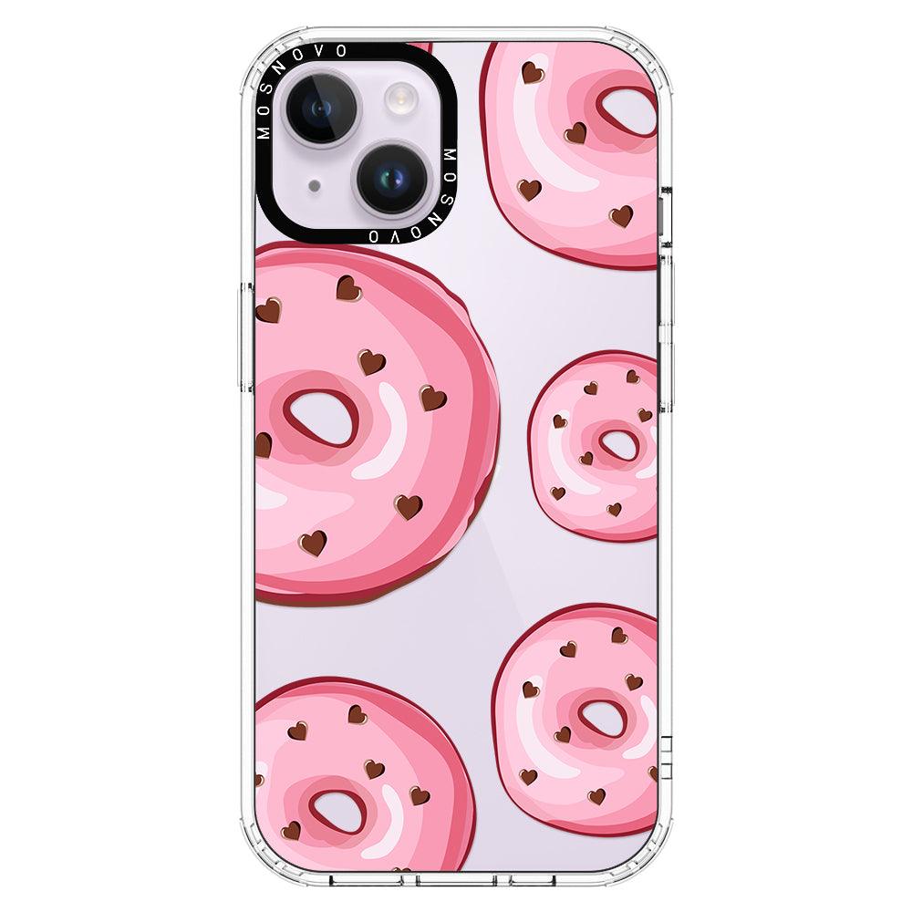 Pink Donuts Phone Case - iPhone 14 Plus Case - MOSNOVO