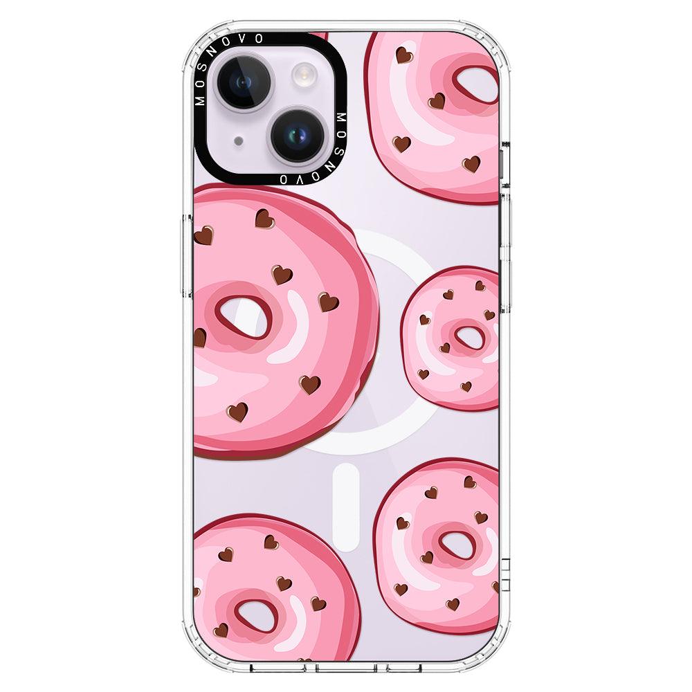 Pink Donuts Phone Case - iPhone 14 Plus Case - MOSNOVO