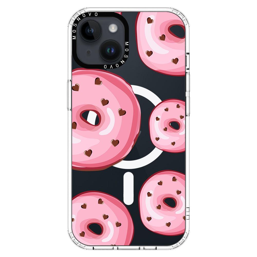 Pink Donuts Phone Case - iPhone 14 Plus Case - MOSNOVO