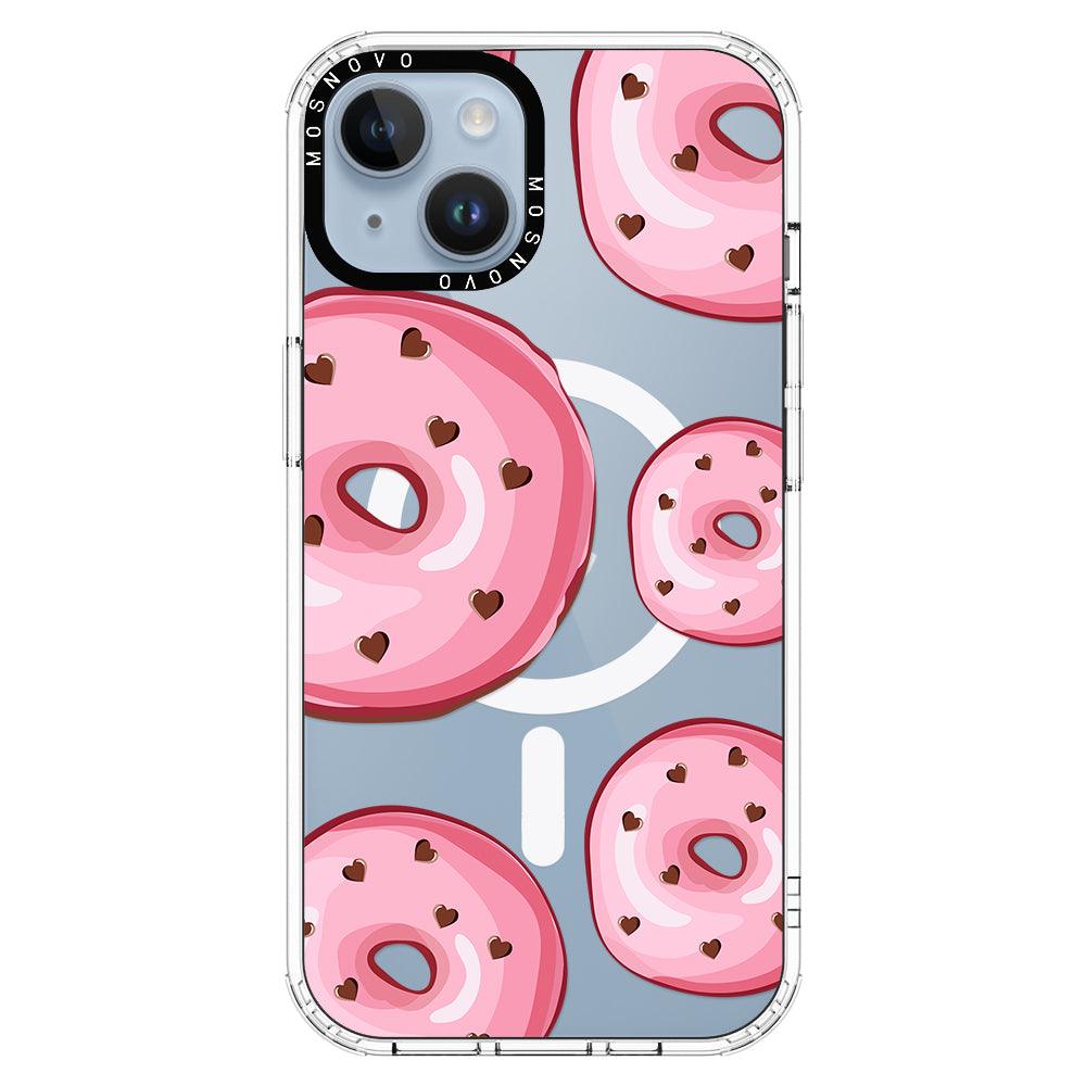 Pink Donuts Phone Case - iPhone 14 Plus Case - MOSNOVO