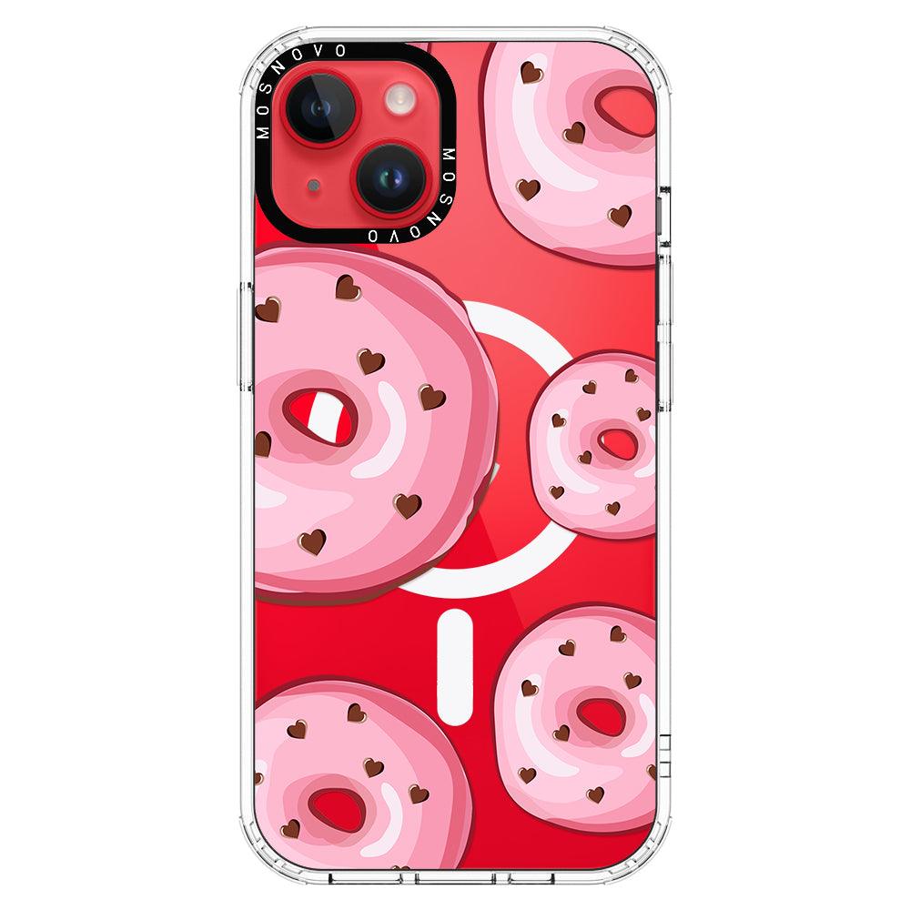 Pink Donuts Phone Case - iPhone 14 Plus Case - MOSNOVO