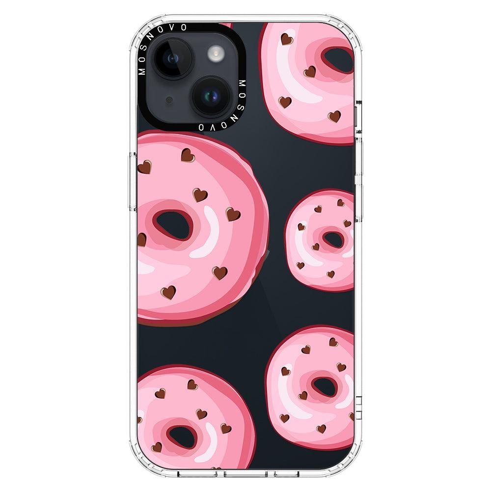 Pink Donuts Phone Case - iPhone 14 Plus Case - MOSNOVO