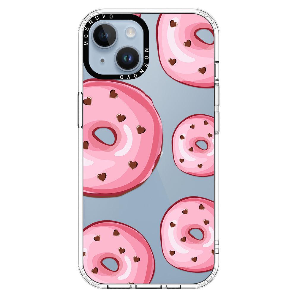 Pink Donuts Phone Case - iPhone 14 Plus Case - MOSNOVO