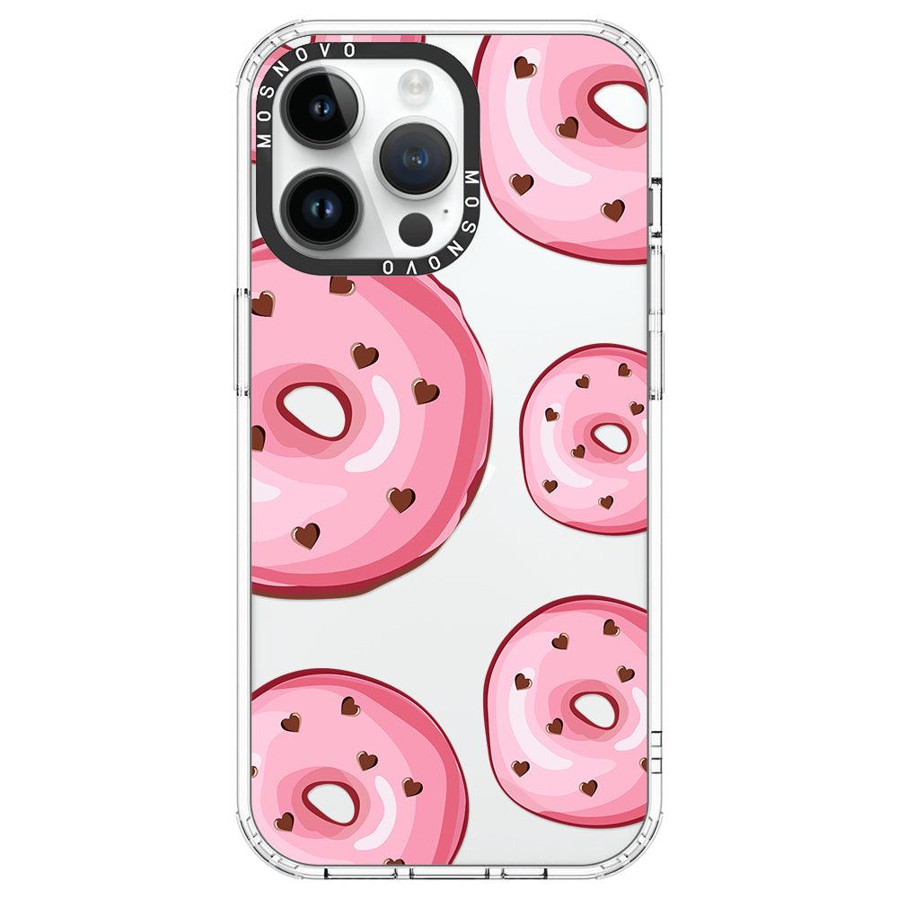 Pink Donuts Phone Case - iPhone 14 Pro Max Case - MOSNOVO