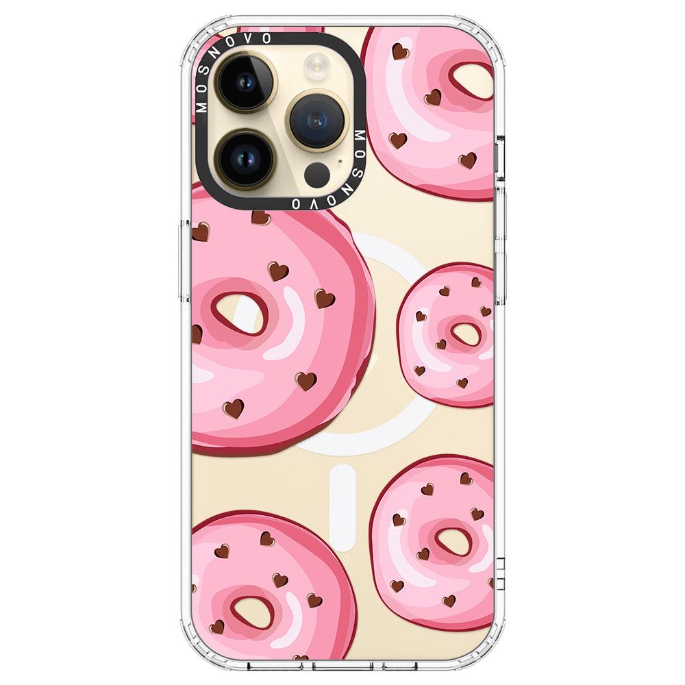 Pink Donuts Phone Case - iPhone 14 Pro Max Case - MOSNOVO