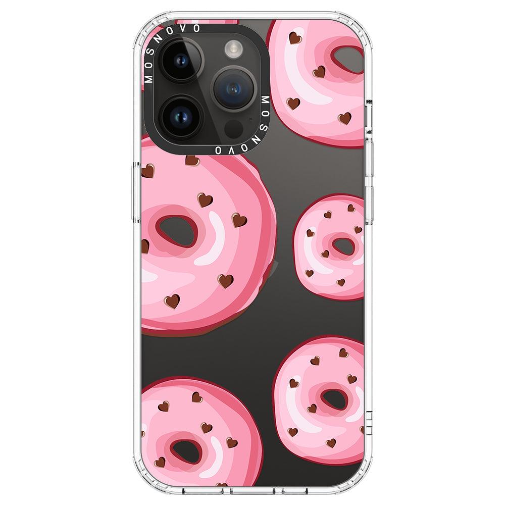 Pink Donuts Phone Case - iPhone 14 Pro Max Case - MOSNOVO