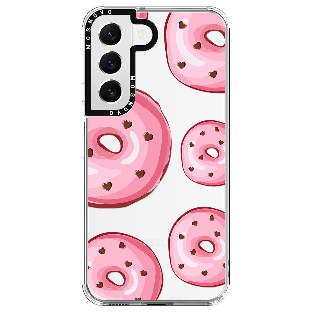 Pink Donuts Phone Case - Samsung Galaxy S22 Case - MOSNOVO