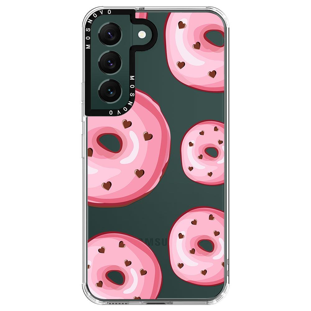 Pink Donuts Phone Case - Samsung Galaxy S22 Case - MOSNOVO